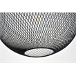 Pemberly Row Kenna 1-Light Pendant Lamp Metal in Black and Clear