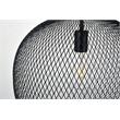 Pemberly Row Kenna 1-Light Pendant Lamp Metal in Black and Clear