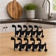Pemberly Row Jumbo Hinge Pin Door Stop in Matte Black 10 Pack