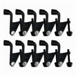 Pemberly Row Jumbo Hinge Pin Door Stop in Matte Black 10 Pack