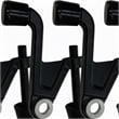 Pemberly Row Jumbo Hinge Pin Door Stop in Matte Black 10 Pack