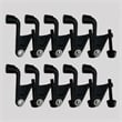 Pemberly Row Jumbo Hinge Pin Door Stop in Matte Black 10 Pack