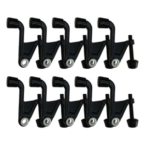 Pemberly Row Jumbo Hinge Pin Door Stop in Matte Black 10 Pack