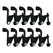 Pemberly Row Jumbo Hinge Pin Door Stop in Matte Black 10 Pack
