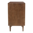 Pemberly Row Dillon Solid Wood 3-Drawer Bedroom Chest in Walnut Finish