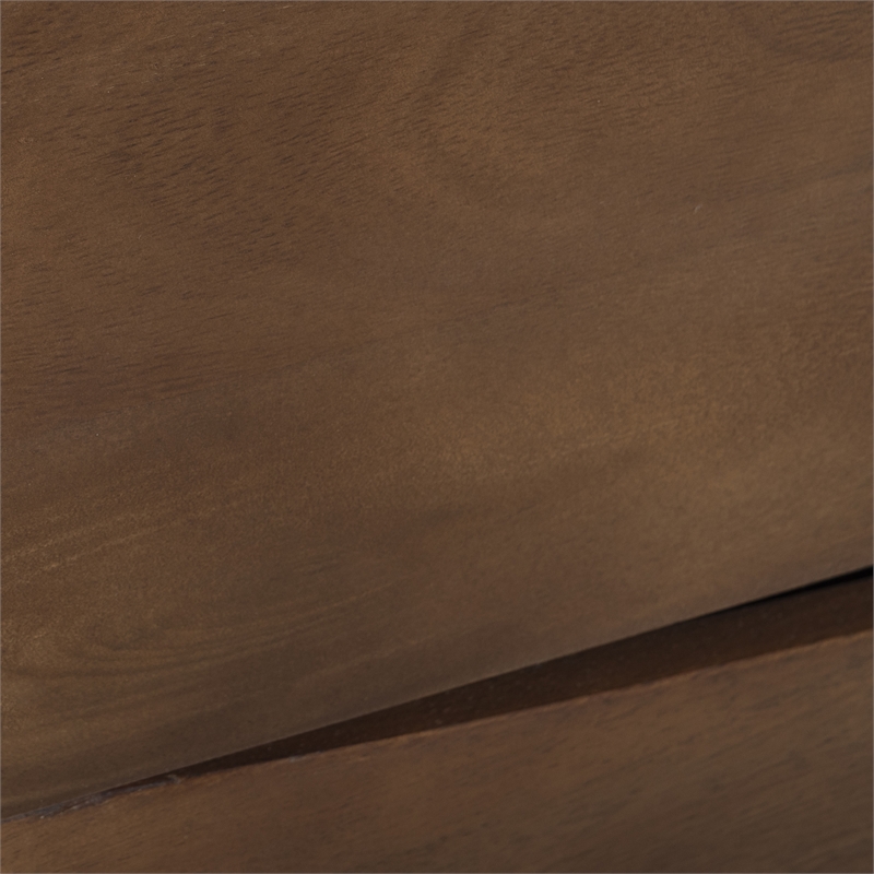 Pemberly Row Dillon Solid Wood 3-Drawer Bedroom Chest in Walnut Finish