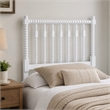 Pemberly Row Juliette Turned Spindle Wood Twin Headboard in White