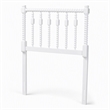 Pemberly Row Juliette Turned Spindle Wood Twin Headboard in White