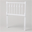 Pemberly Row Juliette Turned Spindle Wood Twin Headboard in White