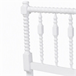 Pemberly Row Juliette Turned Spindle Wood Twin Headboard in White