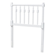 Pemberly Row Juliette Turned Spindle Wood Twin Headboard in White