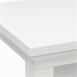 Pemberly Row End Table with Shelves in White Wood Finish 18 in x 18 in x 24 in
