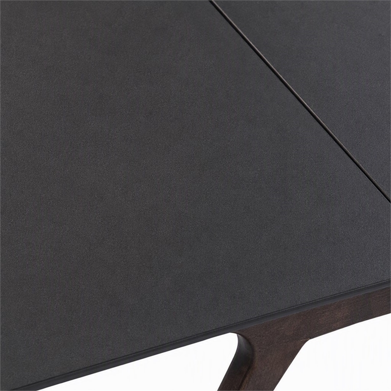 Pemberly Row Queen Platform Bed in Cappuccino Brown with MDF and Rubberwood