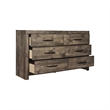 Pemberly Row 6-Drawer Dresser in MDF Wood with Greige Finish