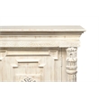 Pemberly Row 4-Door Solid Wood Sideboard in White with Carved Details