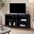 Pemberly Row Montana Highboy TV Stand for TVs up to 65 Inches in Black