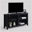 Pemberly Row Montana Highboy TV Stand for TVs up to 65 Inches in Black