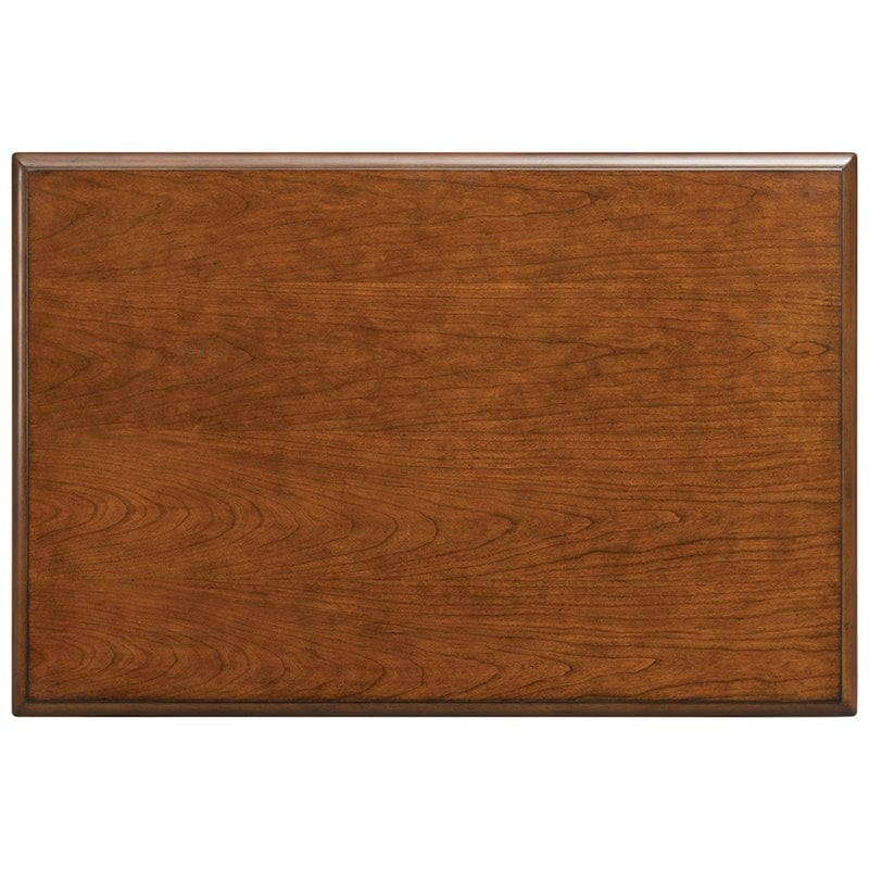 Pemberly Row Wood Coffee Table with Decorative Moldings in Burnished Cherry