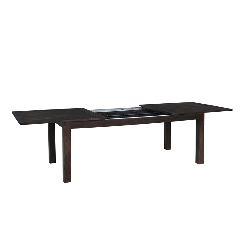 Pemberly Row Extendable Dining Table in Solid Sheesham Wood - Gray