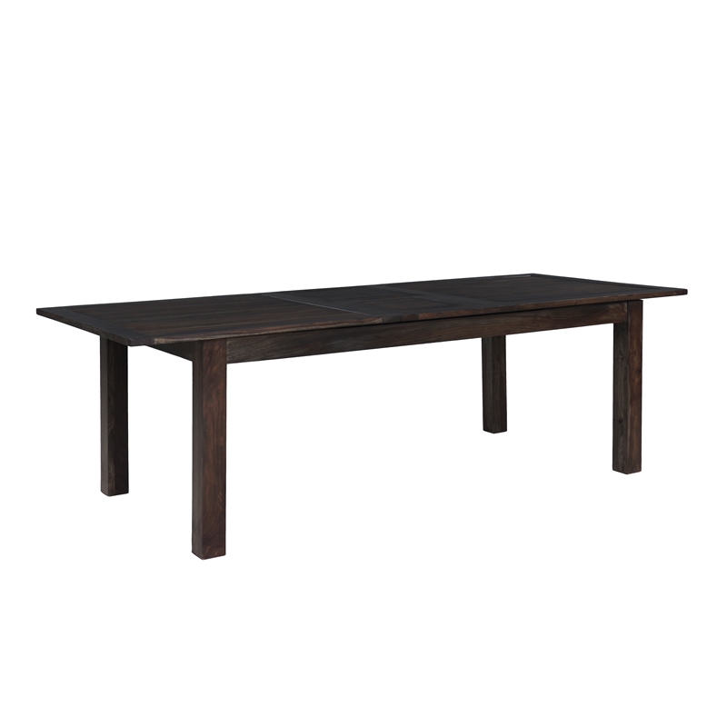 Pemberly Row Extendable Dining Table in Solid Sheesham Wood - Gray