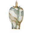 Pemberly Row Coastal Glass Pendant in Pale Blue with Antique Brass Finish