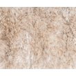 Pemberly Row Handwoven 60x96 in Wool & Polyester Shag Area Rug Ivory