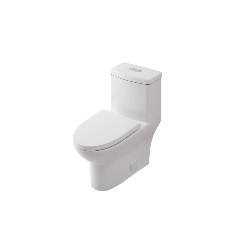 Pemberly Row 15 in Ceramic Elongated One-Piece Toilet White