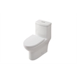Pemberly Row 15 in Ceramic Elongated One-Piece Toilet White