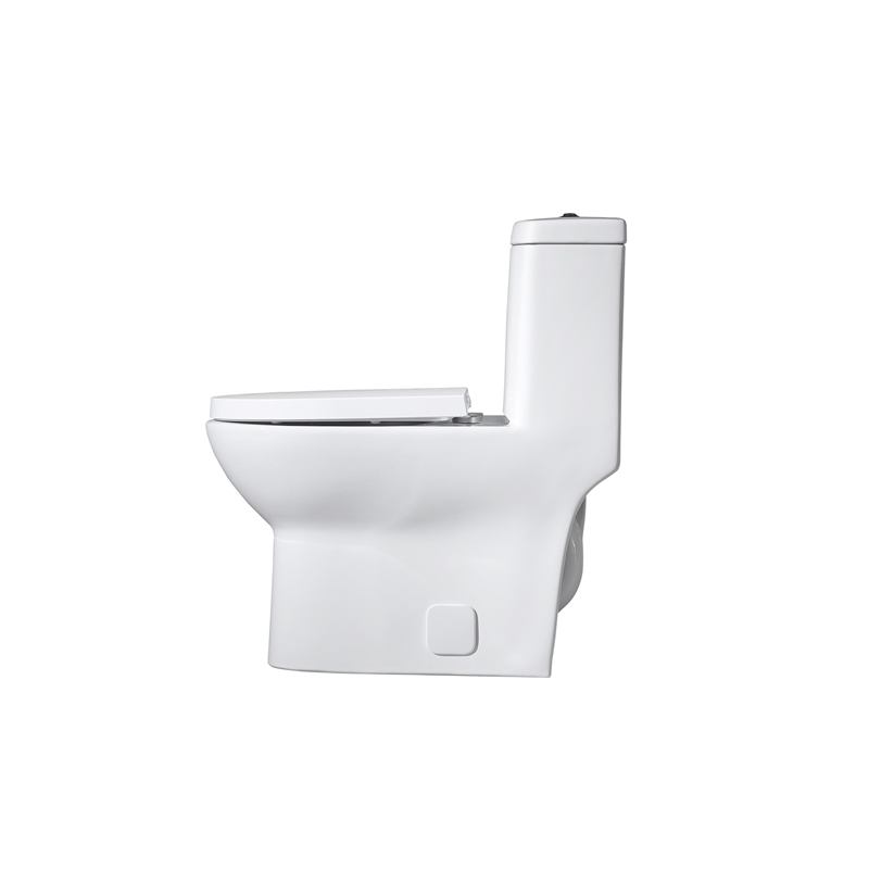 Pemberly Row 15 in Ceramic Elongated One-Piece Toilet White