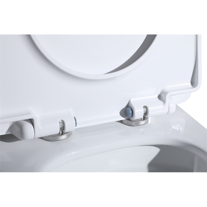 Pemberly Row 15 in Ceramic Elongated One-Piece Toilet White