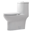 Pemberly Row 15 in Ceramic Elongated One-Piece Toilet White