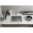 Pemberly Row 18x23 in Stainless Steel Rectangular Kitchen Sink Silver