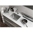 Pemberly Row 18x23 in Stainless Steel Rectangular Kitchen Sink Silver