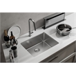 Pemberly Row 18x23 in Stainless Steel Rectangular Kitchen Sink Silver