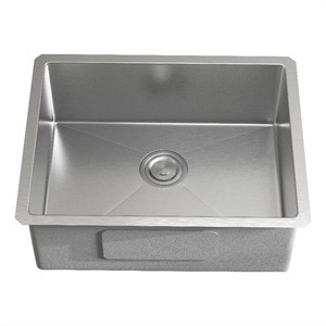 Pemberly Row 18x23 in Stainless Steel Rectangular Kitchen Sink Silver