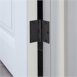 Pemberly Row 3-Pack 3.5 in Square Corner Steel Door Hinges in Black