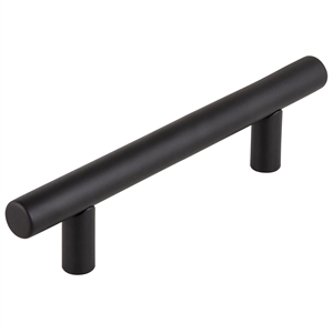 Pemberly Row Steel Cabinet Pulls 3-3/4 in Center Matte Black 10-Pack