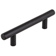 Pemberly Row Steel Cabinet Pulls 3-3/4 in Center Matte Black 10-Pack