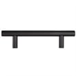 Pemberly Row Steel Cabinet Pulls 3-3/4 in Center Matte Black 5-Pack