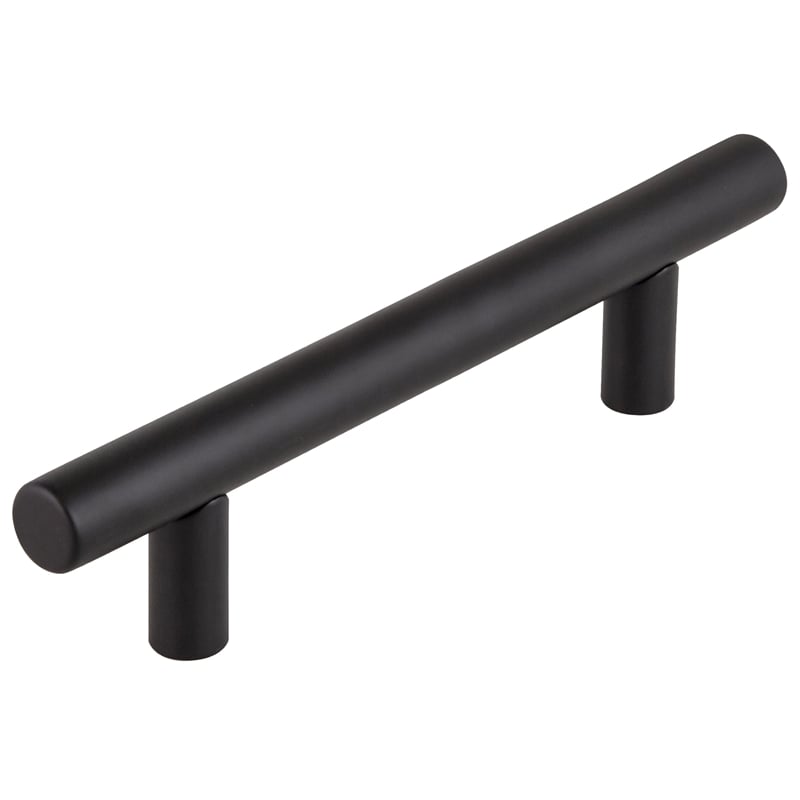 Pemberly Row Steel Cabinet Pulls 3-3/4 in Center Matte Black 5-Pack