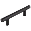 Pemberly Row Steel Cabinet Pulls 3-3/4 in Center Matte Black 5-Pack