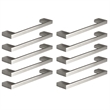 Pemberly Row Steel Cabinet Pulls 3-3/4 in Center to Center Satin Nickel