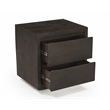 Pemberly Row 2-Drawer Night Stand in Barista Brown Mango Wood