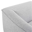 Pemberly Row Left Arm Sectional Sofa Chair in Light Gray Upholstery