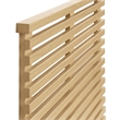 Pemberly Row Wall Mount Wood Twin Headboard with Mounting Hardware in Oak