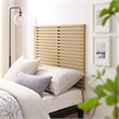 Pemberly Row Wall Mount Wood Twin Headboard with Mounting Hardware in Oak