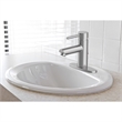 Pemberly Row Oval Ceramic Drop-In Sink with 20x17 Basin in White