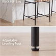 Pemberly Row Set of 2 26-in Counter Stools in Gray Boucle with Iron Legs