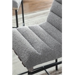Pemberly Row Set of 4 26-in Counter Stools in Gray Boucle with Iron Legs