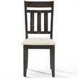 Pemberly Row Wood Slat Back Dining Side Chair in Slate Finish (Set of 2)
